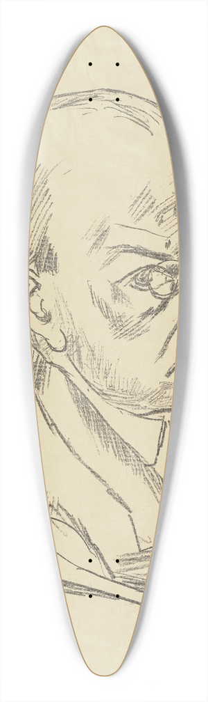 Max Beckmann - Portrait of Georg Swarzenski 39.3 inch art pintail longboard deck