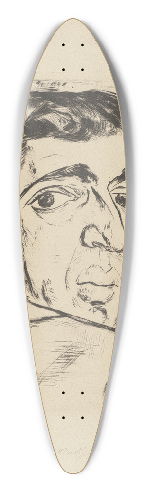 Max Beckmann - Portrait of J. B. Neumann 39.3 inch art pintail longboard deck