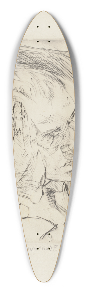 Max Beckmann - Self-Portrait, Hand to Cheek 39.3 inch art pintail longboard deck