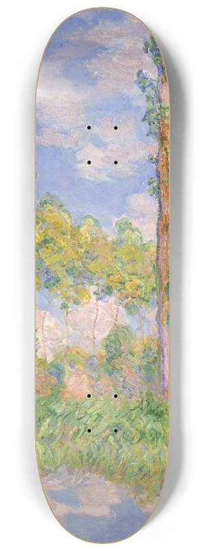 Claude Monet - Poplars in the Sun 8.25 inch art skate deck