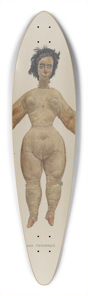 Max Fernekes - Nude Doll 39.3 inch art pintail longboard deck