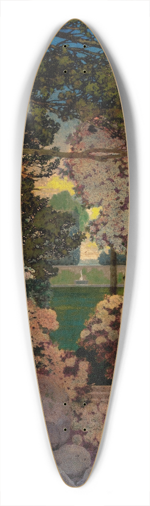 Maxfield Parrish - The Oaks 39.3 inch art pintail longboard deck