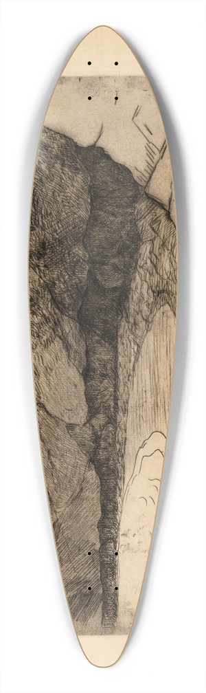 Maxime Maufra - Lanse de Bilfot 39.3 inch art pintail longboard deck