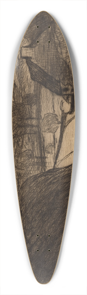 Maxime Maufra - La route aprs lorage 39.3 inch art pintail longboard deck