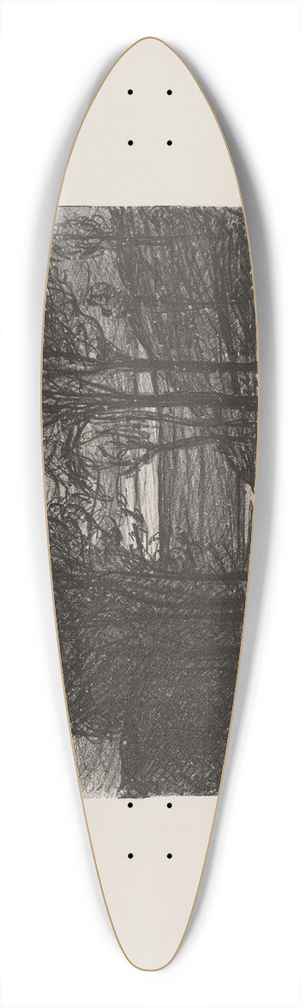 Maxime Maufra - La valle de Tonqudec 39.3 inch art pintail longboard deck