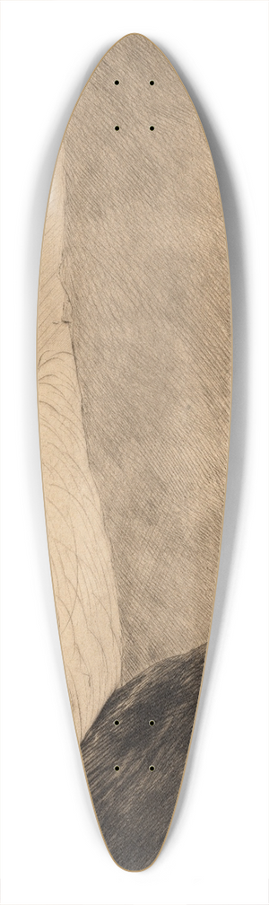 Maxime Maufra - Lentre du port 39.3 inch art pintail longboard deck
