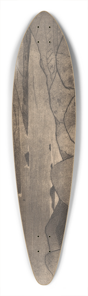 Maxime Maufra - Les falaises de Plougasnou 39.3 inch art pintail longboard deck