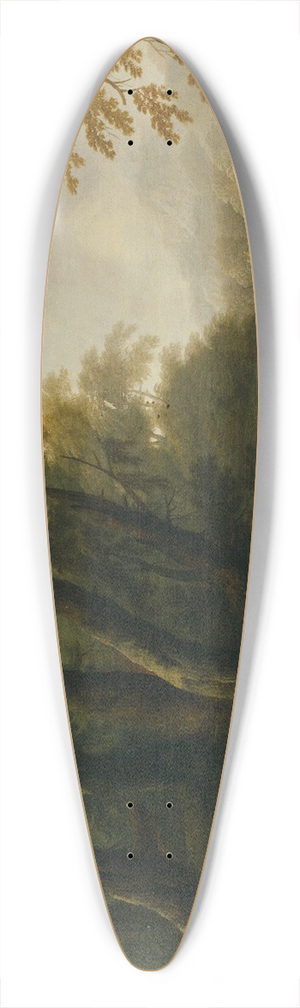 Maximilian Joseph Schinnagl - Waldlandschaft mit Gewsser links 39.3 inch art pintail longboard deck