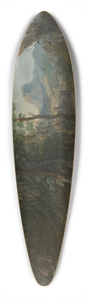 Maximilian Joseph Schinnagl - Waldlandschaft Morgen 39.3 inch art pintail longboard deck