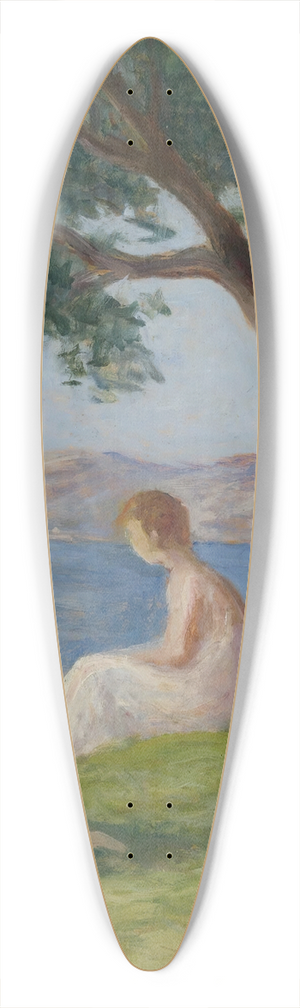 Maximilien Luce - Baigneurs  St. Tropez 39.3 inch art pintail longboard deck