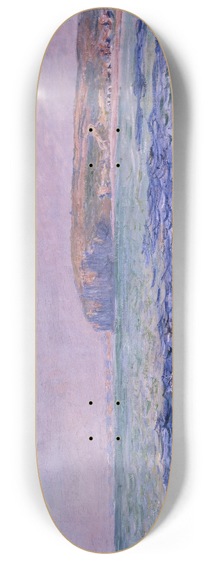Claude Monet - Shadows on the Sea. The Cliffs at Pourville 8.25 inch art skate deck