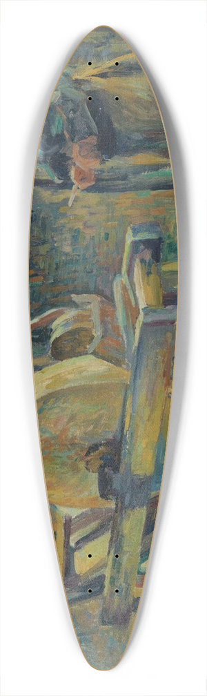 Maximilien Luce - Le Rmouleur 39.3 inch art pintail longboard deck