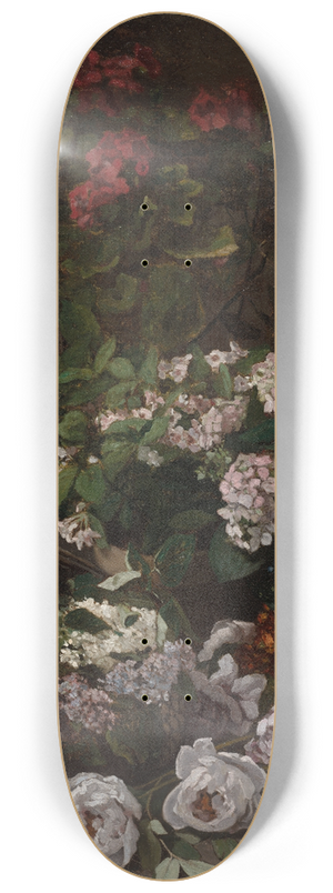 Claude Monet - Spring Flowers 8.25 inch art skate deck