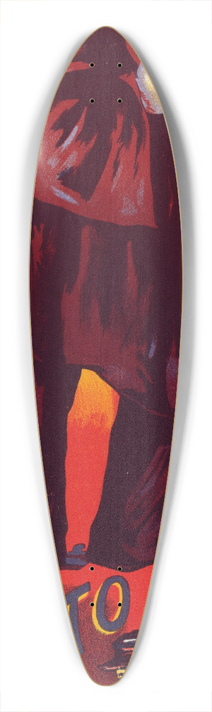 Maximilien Luce - Mvisto 39.3 inch art pintail longboard deck
