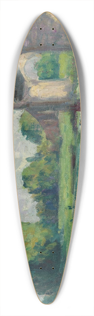 Maximilien Luce - Pont Aux Environs Dangers 39.3 inch art pintail longboard deck