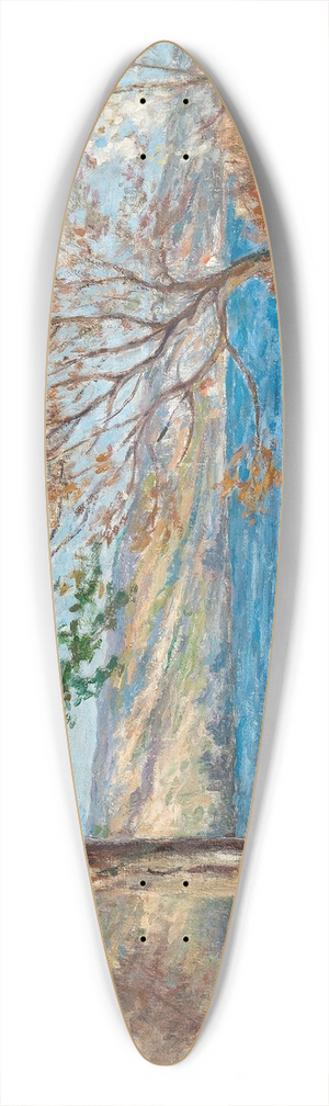 Maximilien Luce - Rolleboise 39.3 inch art pintail longboard deck