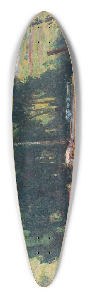 Maximilien Luce - Rolleboise, La Seine 39.3 inch art pintail longboard deck