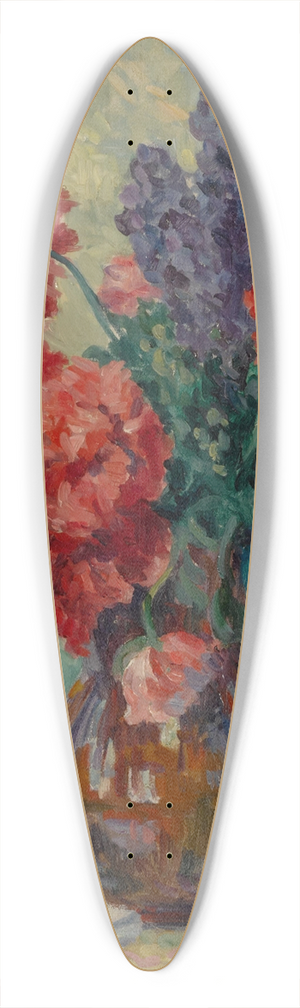Maximilien Luce - Vase de fleurs 39.3 inch art pintail longboard deck