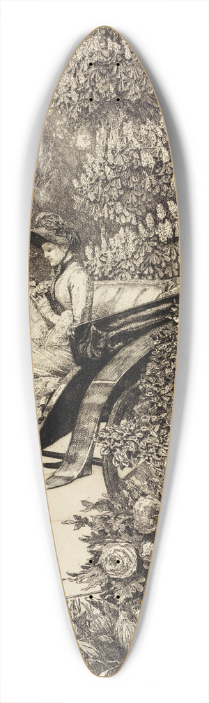 Max Klinger - Begegnung (Erste Begegnung) (Eine Liebe, Opus X, Blatt 2) 39.3 inch art pintail longboard deck