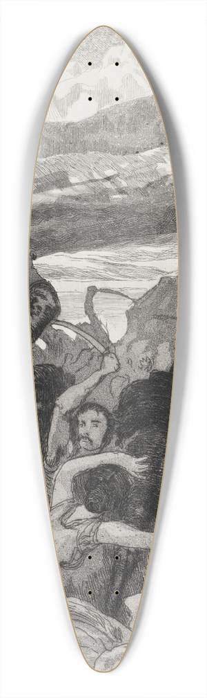 Max Klinger - Einbruch (Zelt, Opus XIV, 1. Teil, Nr. 14) 39.3 inch art pintail longboard deck