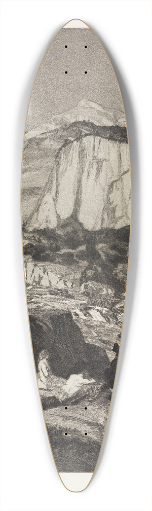 Max Klinger - Mondnacht (Intermezzi, Opus IV, Blatt 4) 39.3 inch art pintail longboard deck