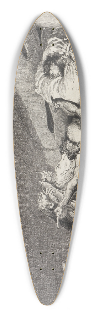 Max Klinger - ngste (Ein Handschuh, Opus VI, Blatt 7) 39.3 inch art pintail longboard deck