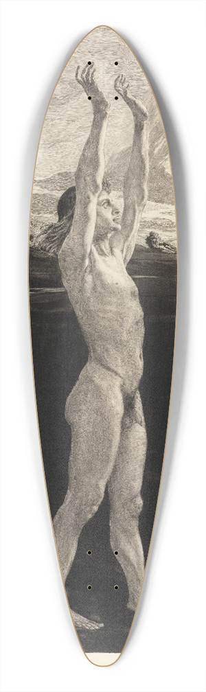 Max Klinger - Und doch! (Vom Tode, Zweiter Theil, Opus XI, Blatt 8) 39.3 inch art pintail longboard deck