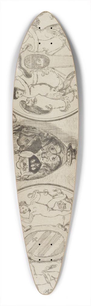 Max Klinger - Zwei Medaillons im Fayence-Saal 39.3 inch art pintail longboard deck