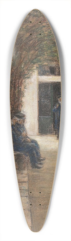 Max Liebermann - Altmnnerhaus in Amsterdam (Garten im Brentanostift in Amsterdam) 39.3 inch art pintail longboard deck