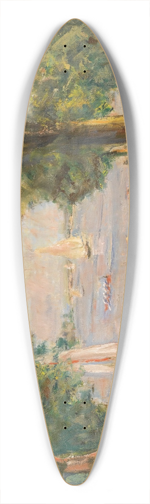 Max Liebermann - BeergardenNear The Wannsee (House On The Lake) 39.3 inch art pintail longboard deck