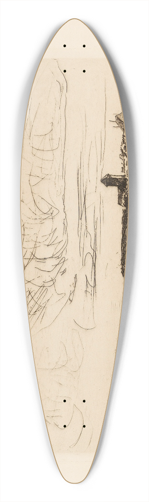 Max Liebermann - Nordwykabend 39.3 inch art pintail longboard deck