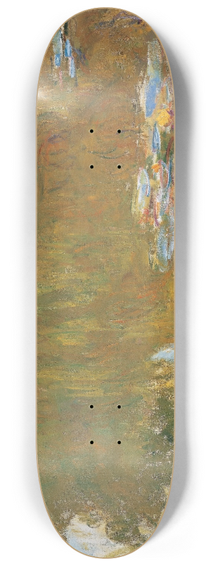 Claude Monet - The Water Lily Pond, c. 1917-19 8.25 inch art skate deck Claude Monet - The Water Lily Pond, c. 1917-19 8.25 inch art skate deck