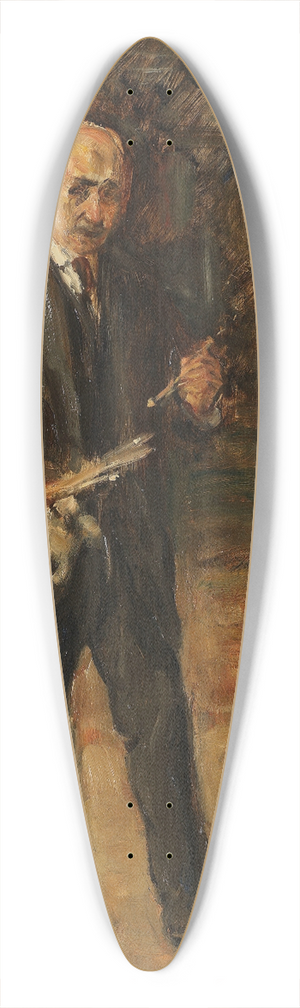 Max Liebermann - Selbstbildnis im Anzug vor der Staffelei, Ganzfigur 39.3 inch art pintail longboard deck