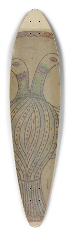 Max Soltmann - Pa. German Dish 39.3 inch art pintail longboard deck