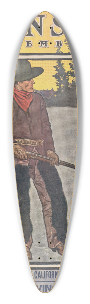 Maynard Dixon - Sunset Magazine, Thanksgiving Number, November 39.3 inch art pintail longboard deck