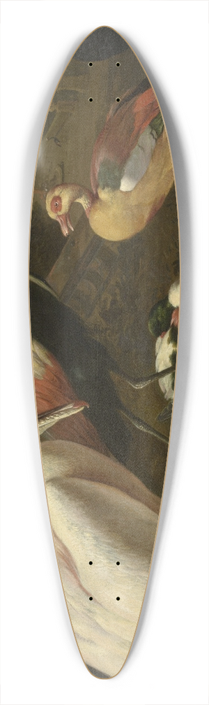 Melchior d'Hondecoeter - Waterfowl, Melchior de Hondecoeter 39.3 inch art pintail longboard deck
