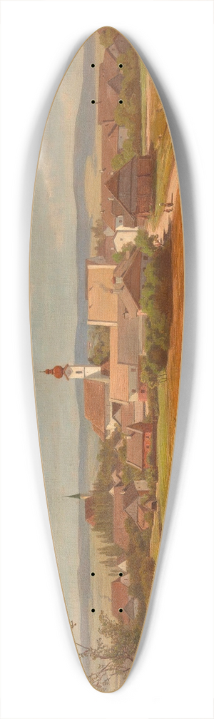 Melchior Fritsch - Ansicht von Altheim (O) 39.3 inch art pintail longboard deck