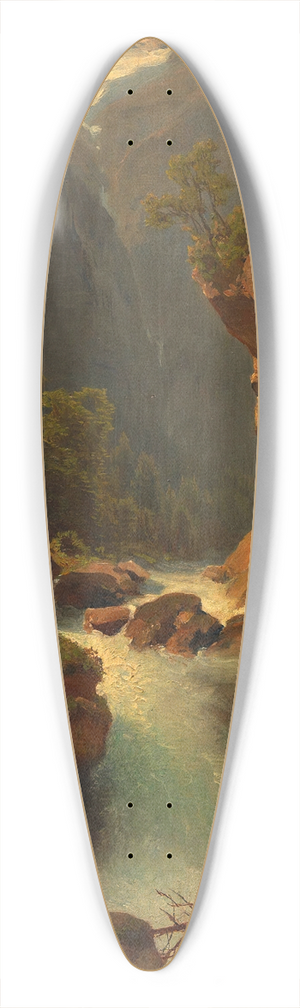 Melchior Fritsch - Wasserfall 39.3 inch art pintail longboard deck