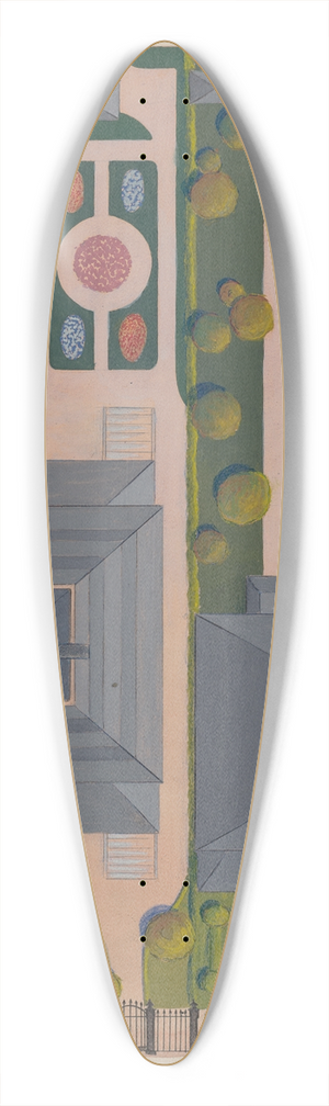 Meyer Goldbaum - Ward and Green Gardens 39.3 inch art pintail longboard deck