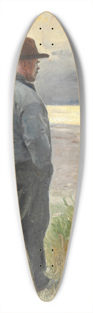 Michael Ancher - Fisker ser ud over havet 39.3 inch art pintail longboard deck Michael Ancher - Fisker ser ud over havet 39.3 inch art pintail longboard deck