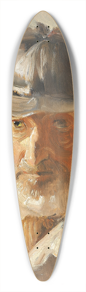 Michael Ancher - Skawbo med kasket 39.3 inch art pintail longboard deck Michael Ancher - Skawbo med kasket 39.3 inch art pintail longboard deck