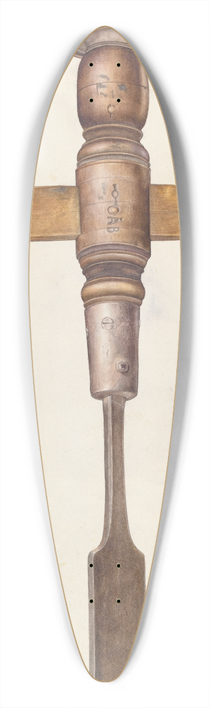 Michael Chomyk - Bishop Hill  Auger 39.3 inch art pintail longboard deck