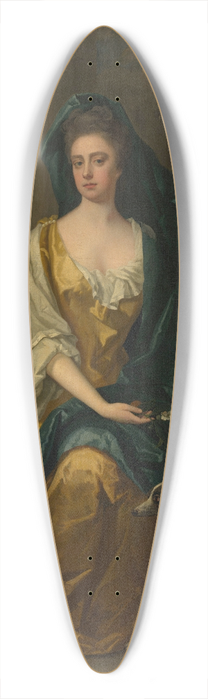 Michael Dahl - Portrait of a Woman 39.3 inch art pintail longboard deck