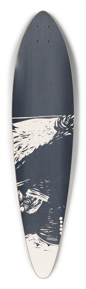 Michael David Brown - SVA Interiors 39.3 inch art pintail longboard deck