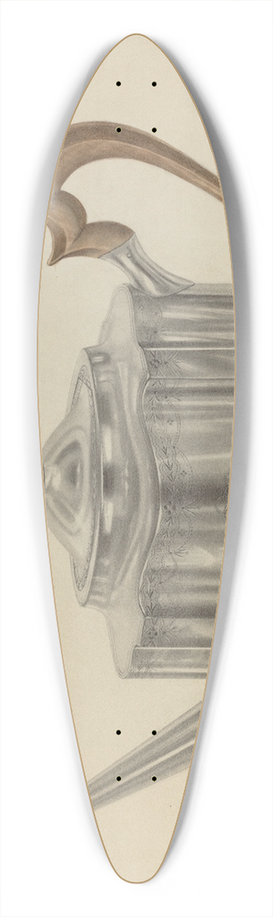 Michael Fenga - Silver Teapot 39.3 inch art pintail longboard deck