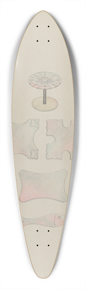 Michael Fenga - Thread Winds 39.3 inch art pintail longboard deck