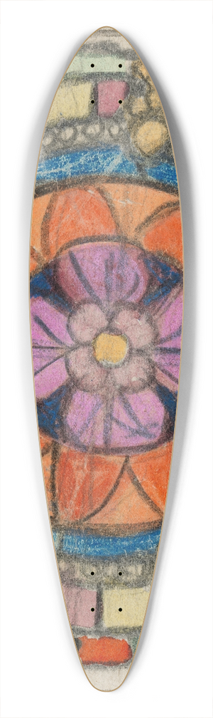 Michael Healy - A Rose Window 39.3 inch art pintail longboard deck Michael Healy - A Rose Window 39.3 inch art pintail longboard deck