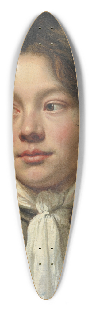 Michaelina Wautier - Head of a boy 39.3 inch art pintail longboard deck Michaelina Wautier - Head of a boy 39.3 inch art pintail longboard deck
