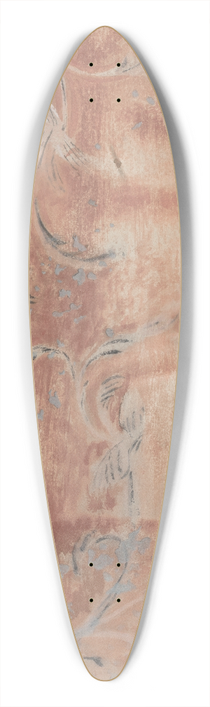Michael Lauretano - Fragment of Wall Decoration 39.3 inch art pintail longboard deck