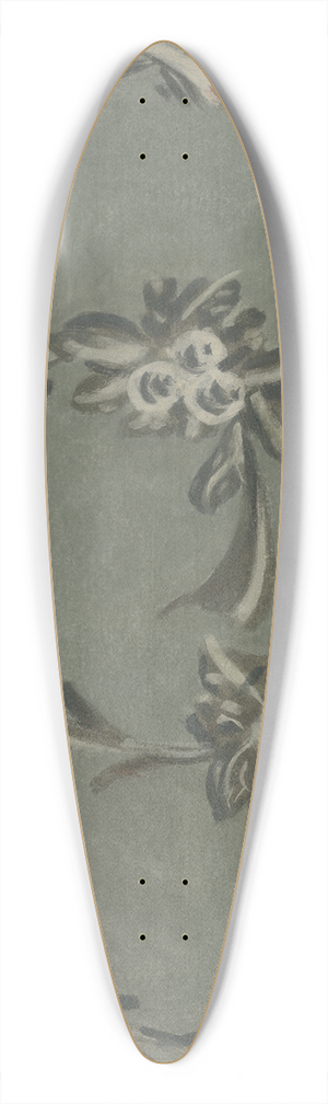 Michael Lauretano - Free Hand Decorated Wall 39.3 inch art pintail longboard deck